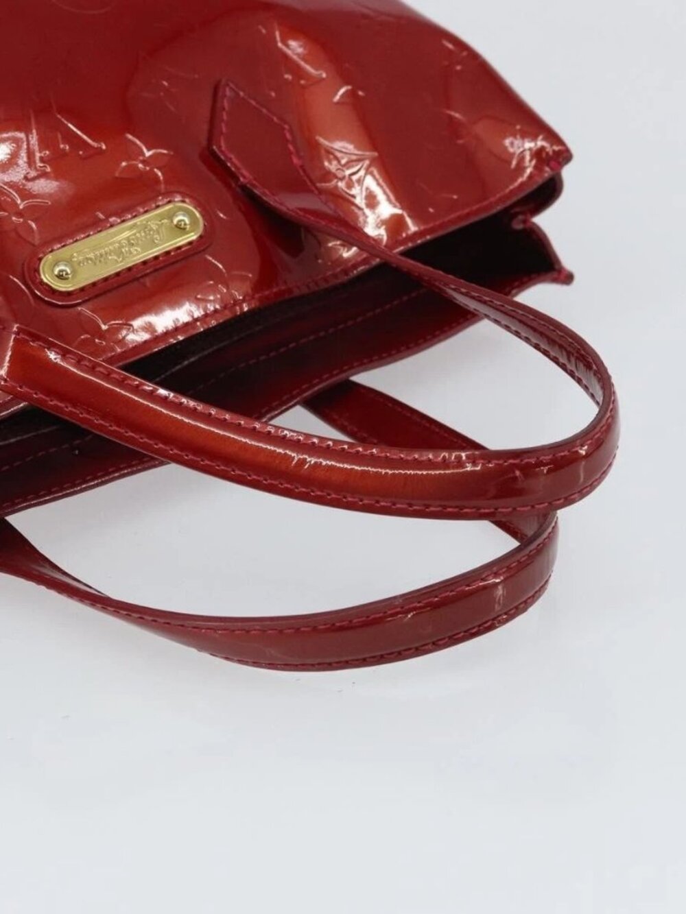 LOUIS VUITTON Vernis Wilshire PM Hand Bag Pomme D'amour - Picture 8 of 16